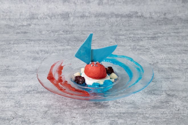 Menu highlights from the My Hero Academia Original Art Exhibition cafe featuring character-inspired dishes